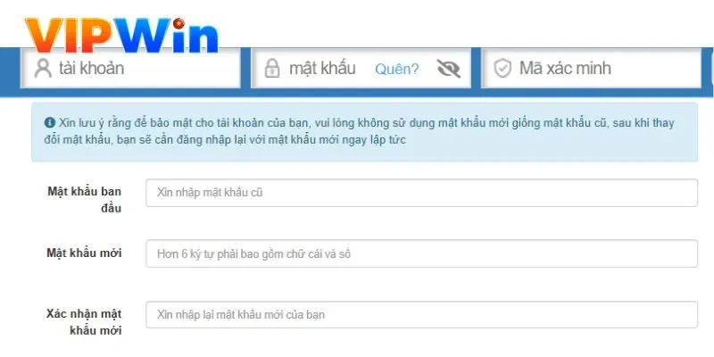 Trang cá cược thu thập thông tin để hỗ trợ người dùng lấy lại mật khẩu