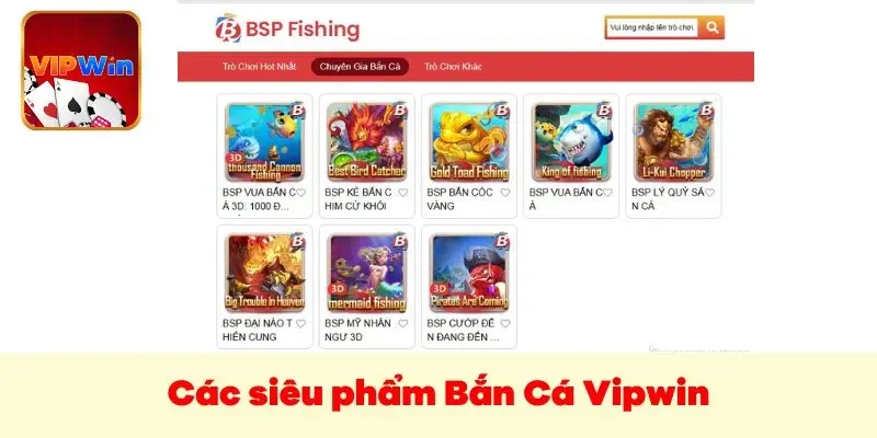 Điểm danh các siêu phẩm bắn cá tại hệ thống