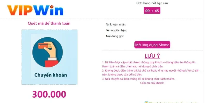 Người chơi cần đảm bảo tính hợp pháp của nguồn tiền gửi