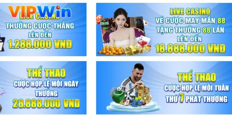Giới thiệu Vipwin không thể bỏ qua khuyến mãi của nhà cái