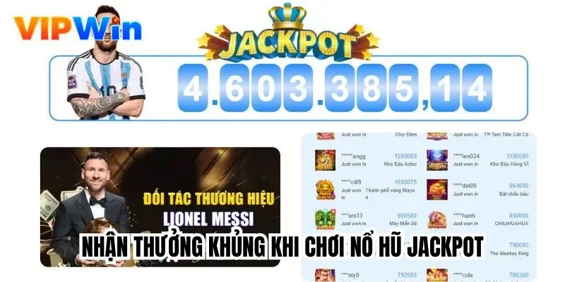 Nhận thưởng khủng khi chơi nổ hũ jackpot